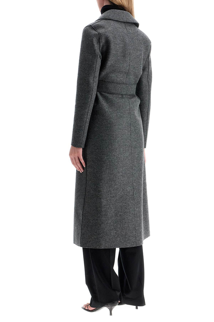 Long Coat In Pressed Wool