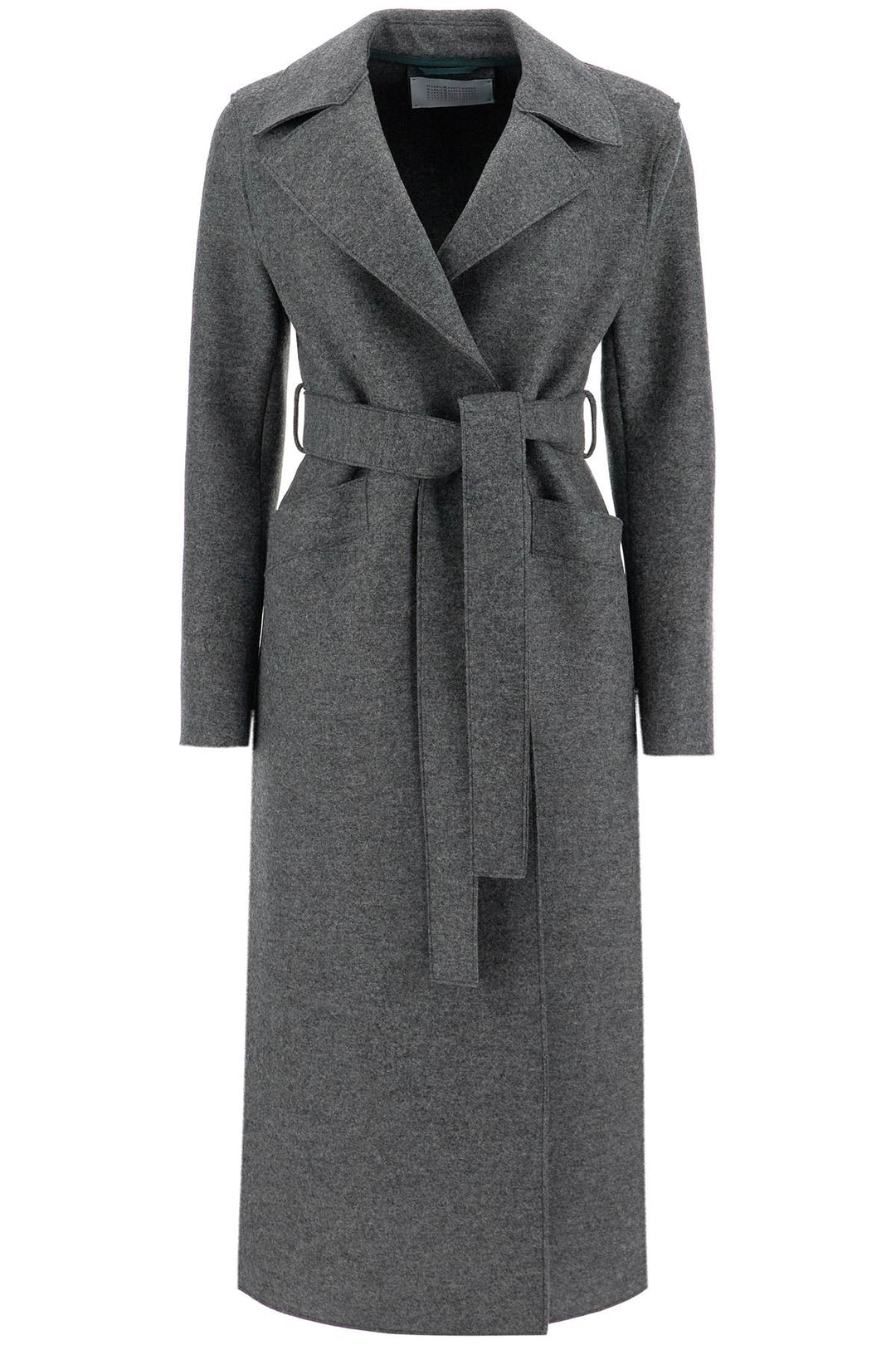 Long Coat In Pressed Wool