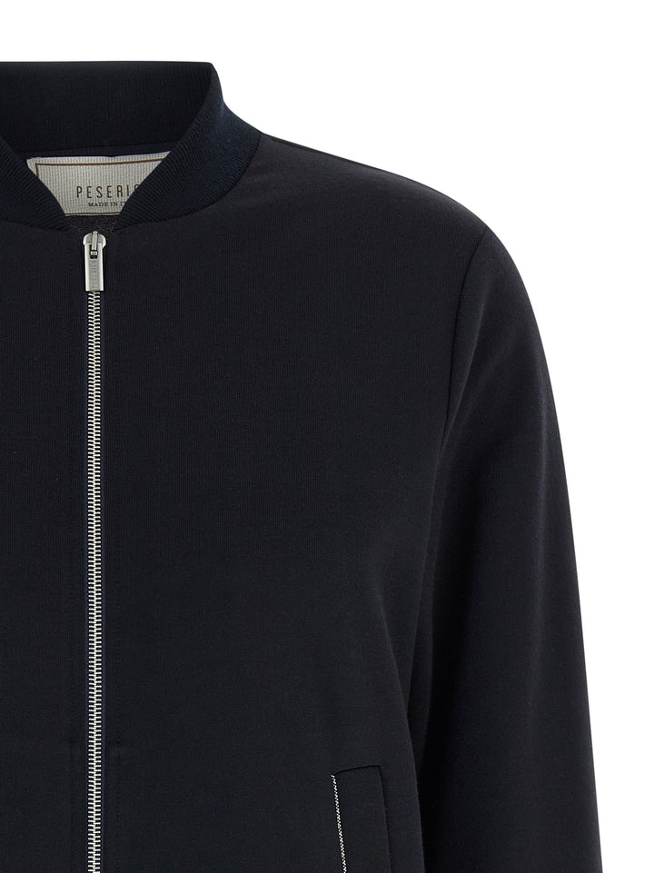 Peserico Punto Luce Sweatshirt - Blue | 6a98e800f8219cd10c7b19a6da5e6209d565e7fb