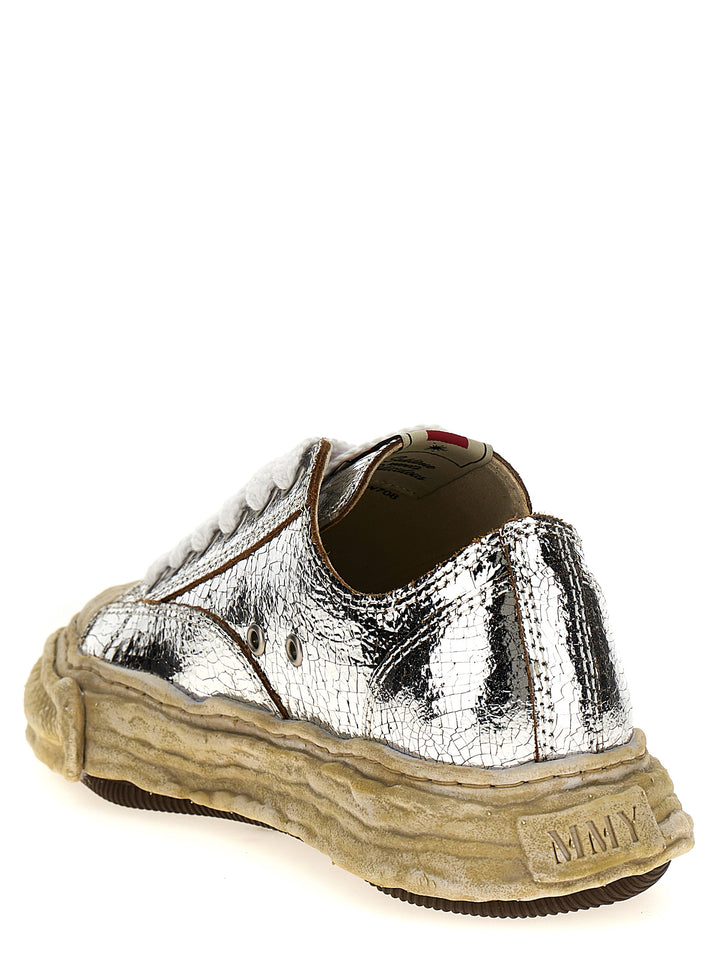 Oversize Low Top Sneakers Silver