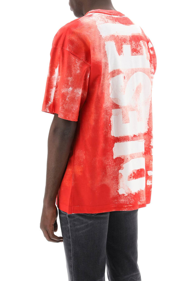 Printed T Shirt With Oversized Logo