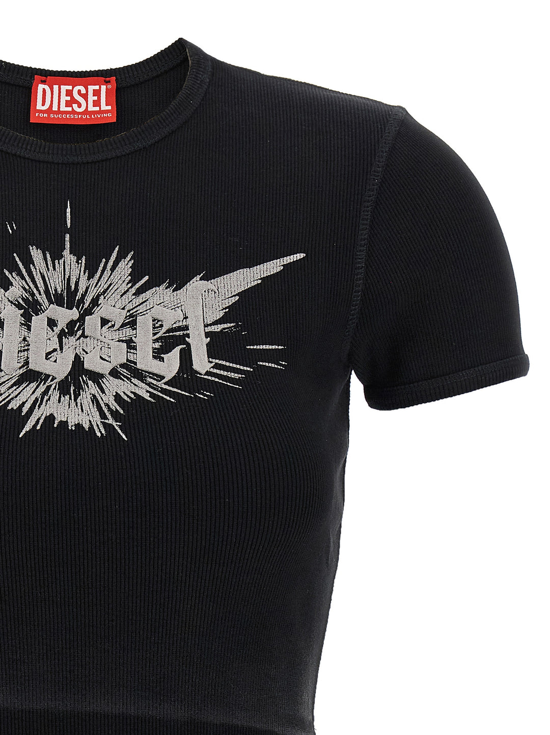 Diesel T-Ele-Long-P2 T-shirt - Black | 893aa31dbd3054fa05d639dd18a89ddfc16bc46d