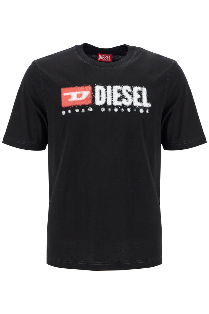 T Shirt T Adjust K14 Con Logo Effetto Acqua