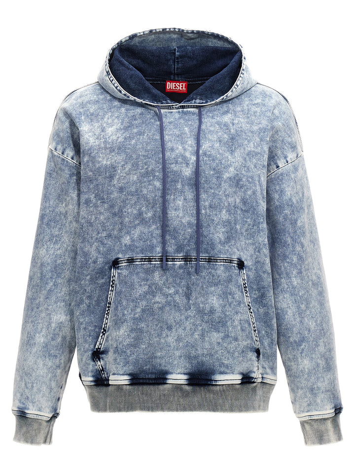 D-Um-Rib-S2 Track Sweatshirt Light Blue