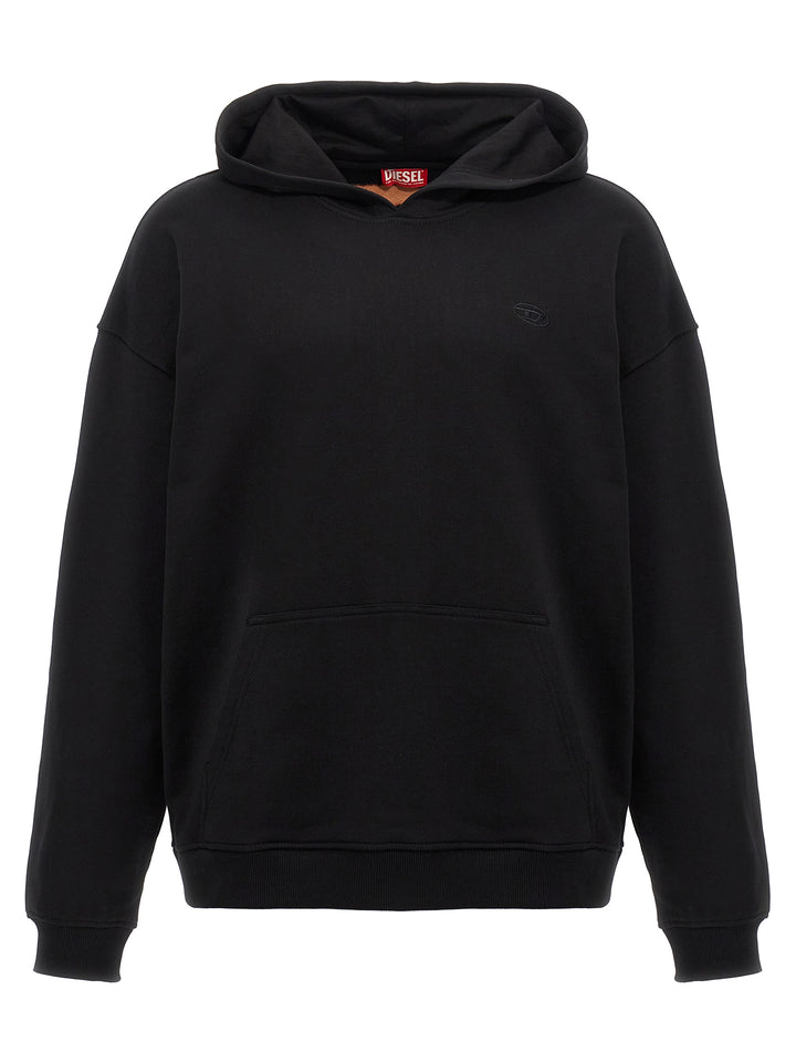 S-Boxt-Hood-Bleach Sweatshirt Black