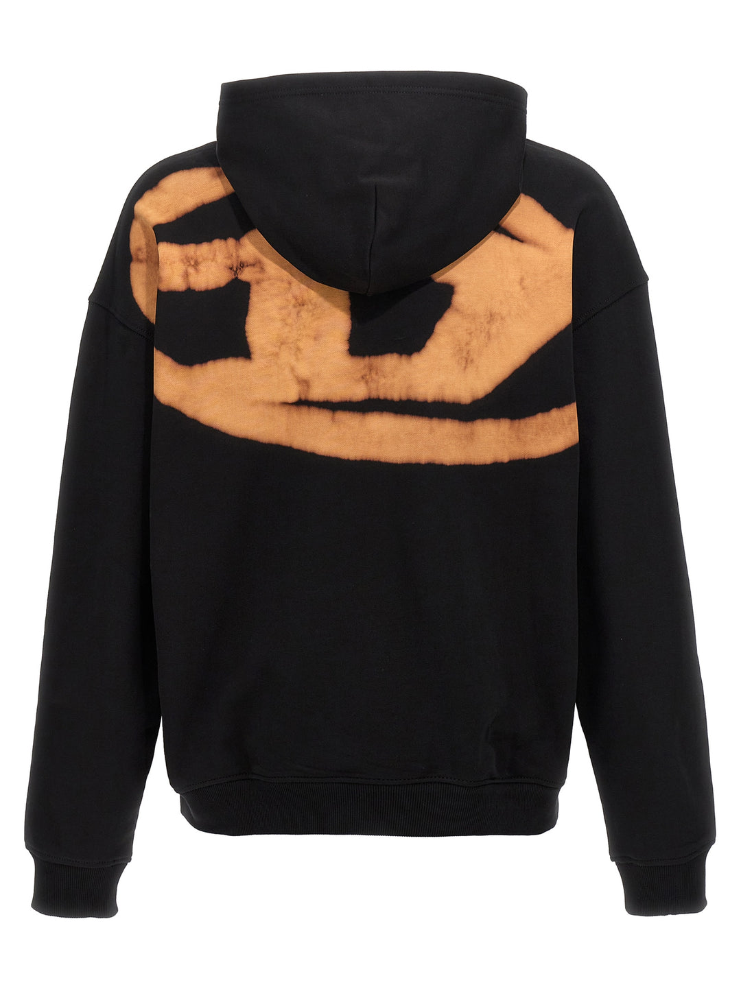 S-Boxt-Hood-Bleach Sweatshirt Black