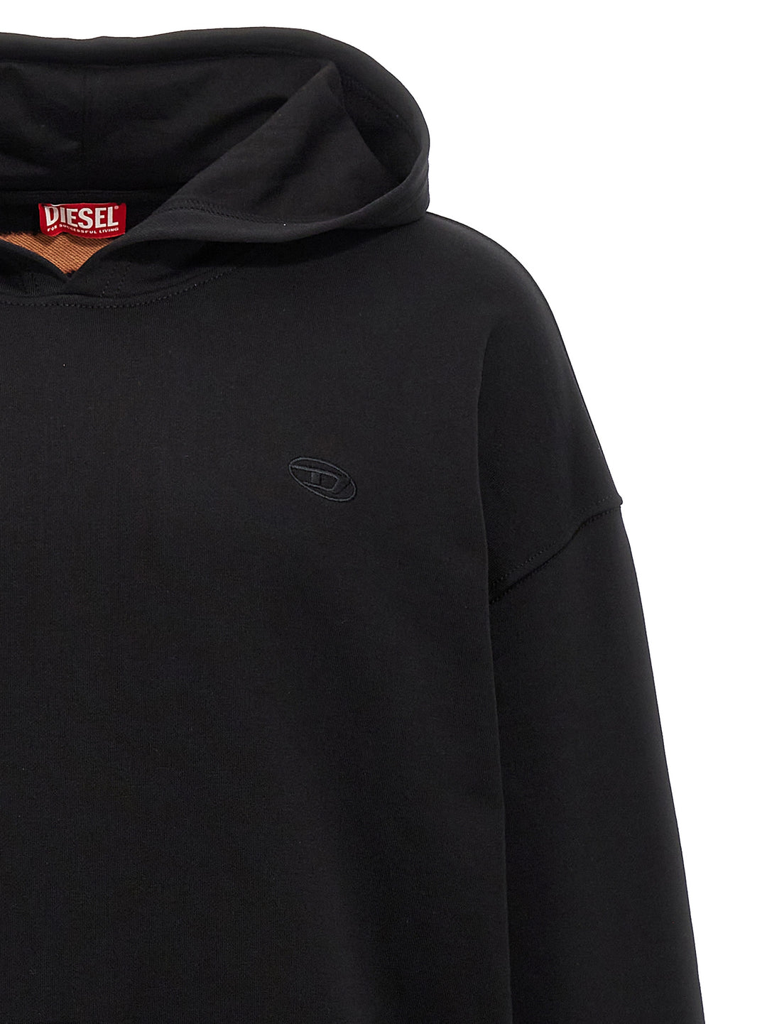 S-Boxt-Hood-Bleach Sweatshirt Black