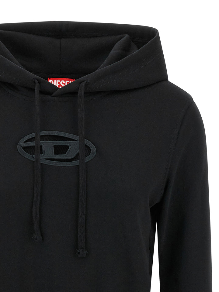 Diesel F-Slimmy-Hood-Od Sweatshirt - Black | f2e2fc937d452b9d4ed9dc084178663970ec16e0