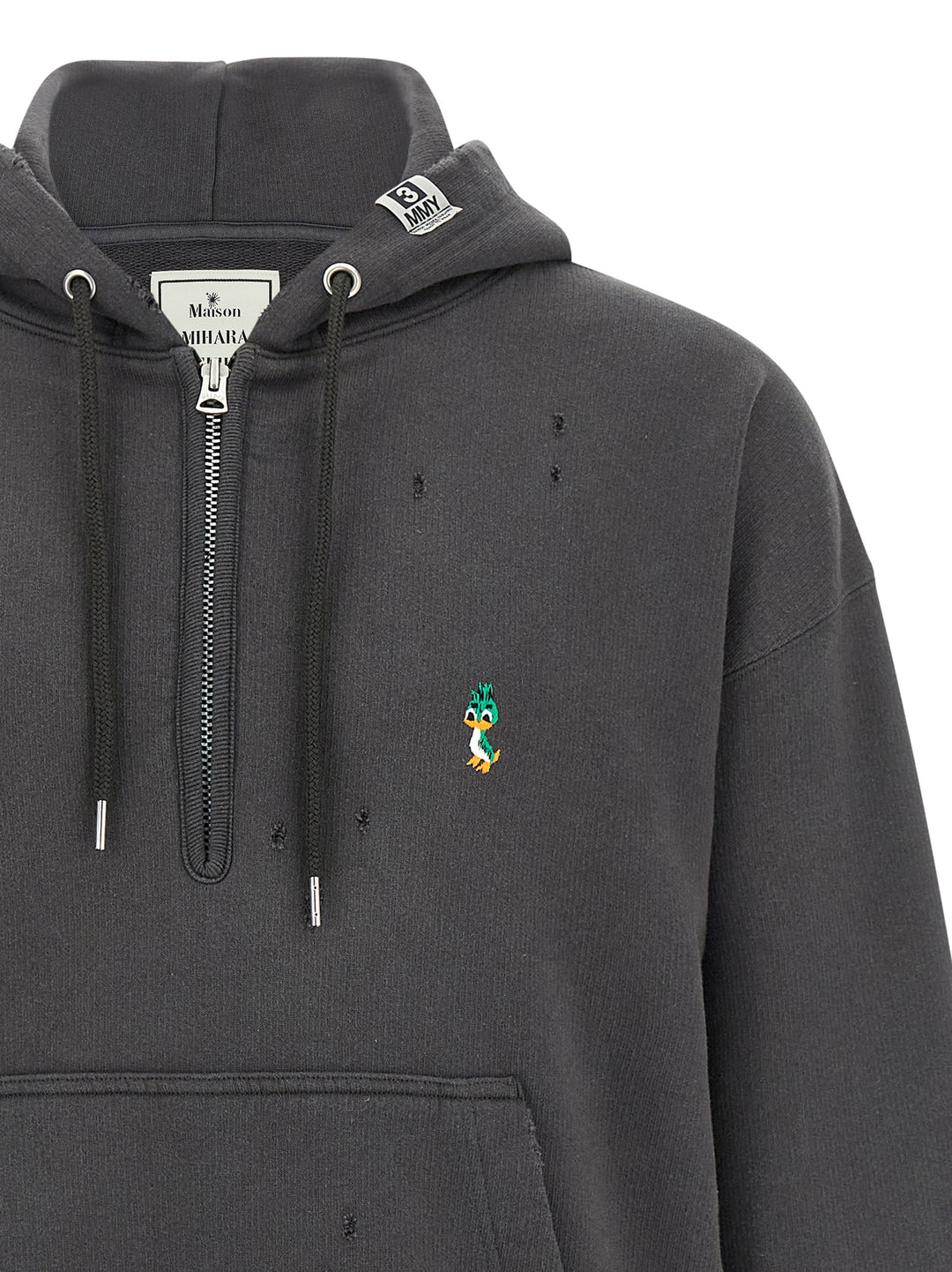 Maison Mihara Yasuhiro Triple Layered Half-Zip Sweatshirt - Gray | e514fd841556bc10a4284d945f0e70e8058c06dd
