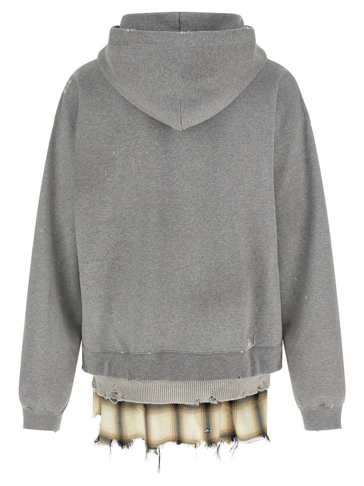 Maison Mihara Yasuhiro Triple Layered Half-Zip Sweatshirt - Black | 0081ec820b8d76faa3a59b18d51056d215ab7e4c