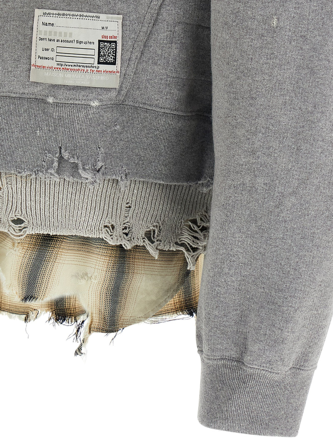 Maison Mihara Yasuhiro Triple Layered Half-Zip Sweatshirt - Black | df8877ee562eaa3c08b54f3e35874fffb3c10cbc