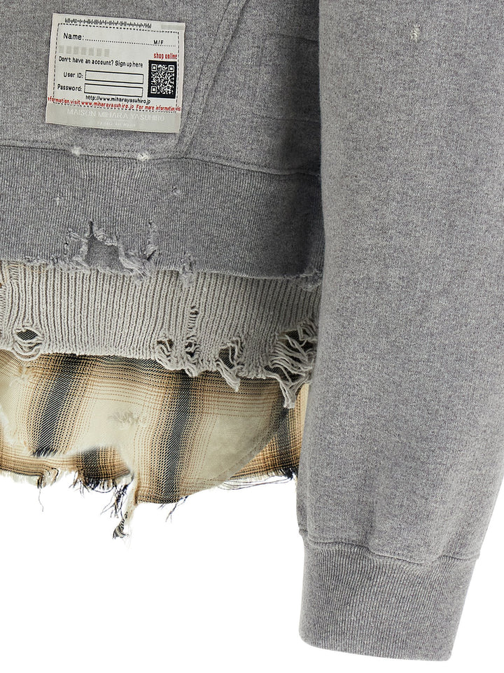 Maison Mihara Yasuhiro Triple Layered Half-Zip Sweatshirt - Black | df8877ee562eaa3c08b54f3e35874fffb3c10cbc
