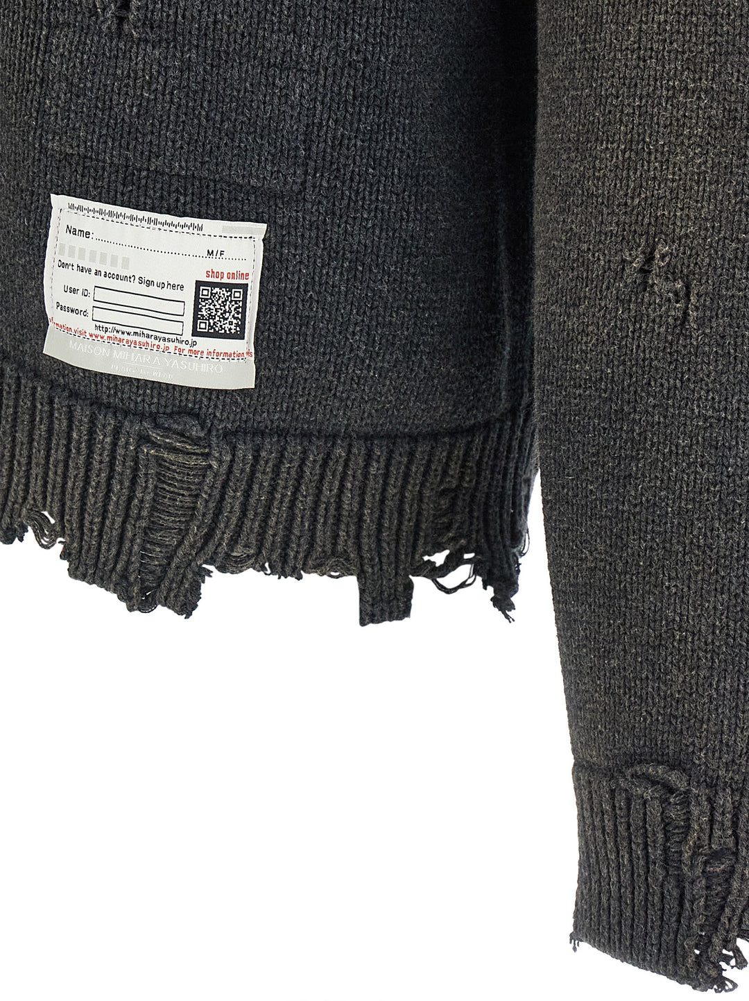 Maison Mihara Yasuhiro Whale Jacquard Knit Sweaters and Cardigans - Black | f7b527e499fe6606363f9c22b2dd512a31a734c2