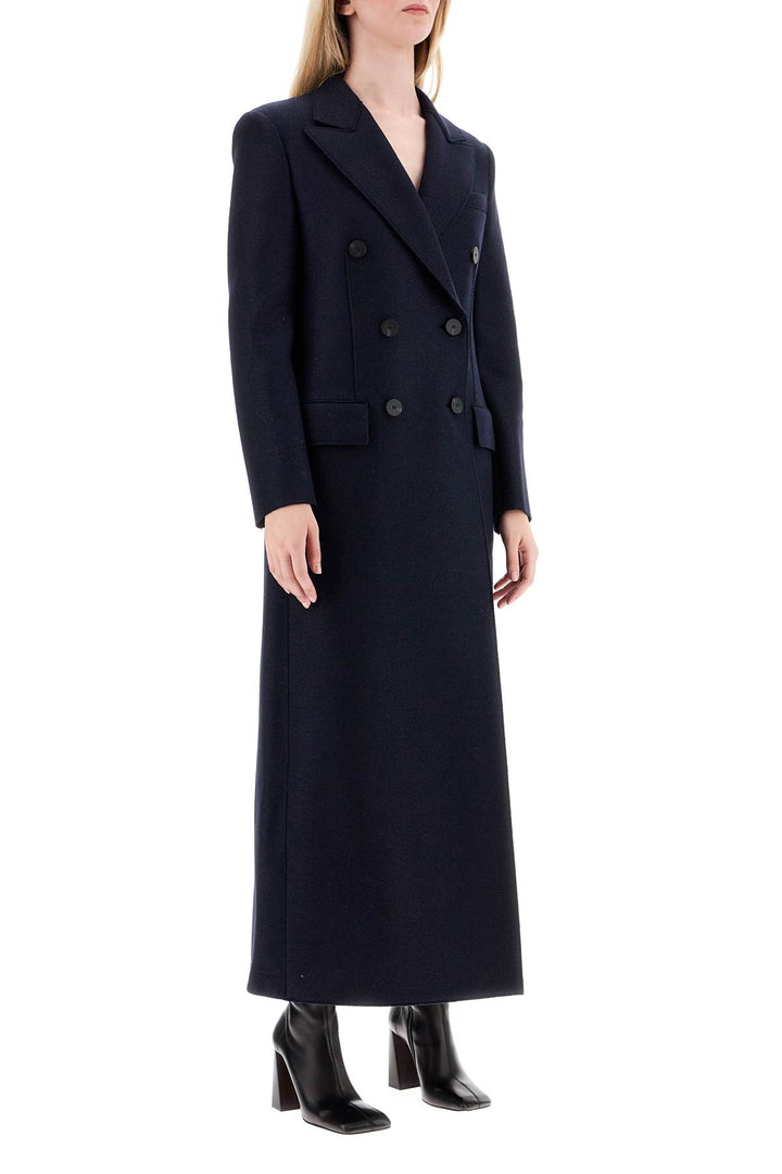 Double Breasted Pressed Wool Coat