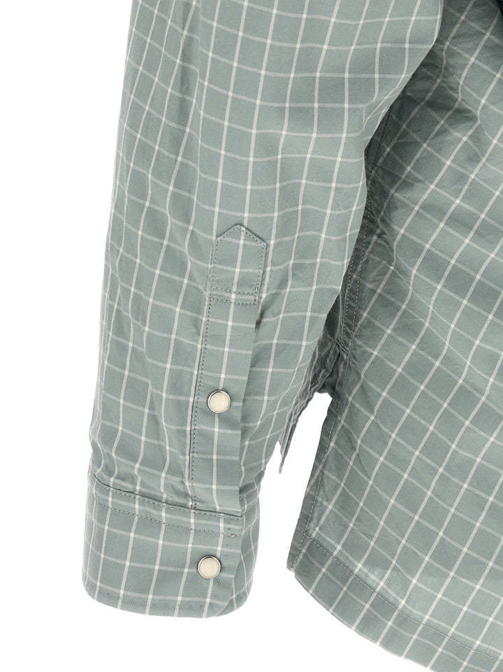 Maison Mihara Yasuhiro Shirt Adhesive Decorations Shirt and Blouse - Light Blue | 1508a710c1eb78530821d5464b907534436c3df9
