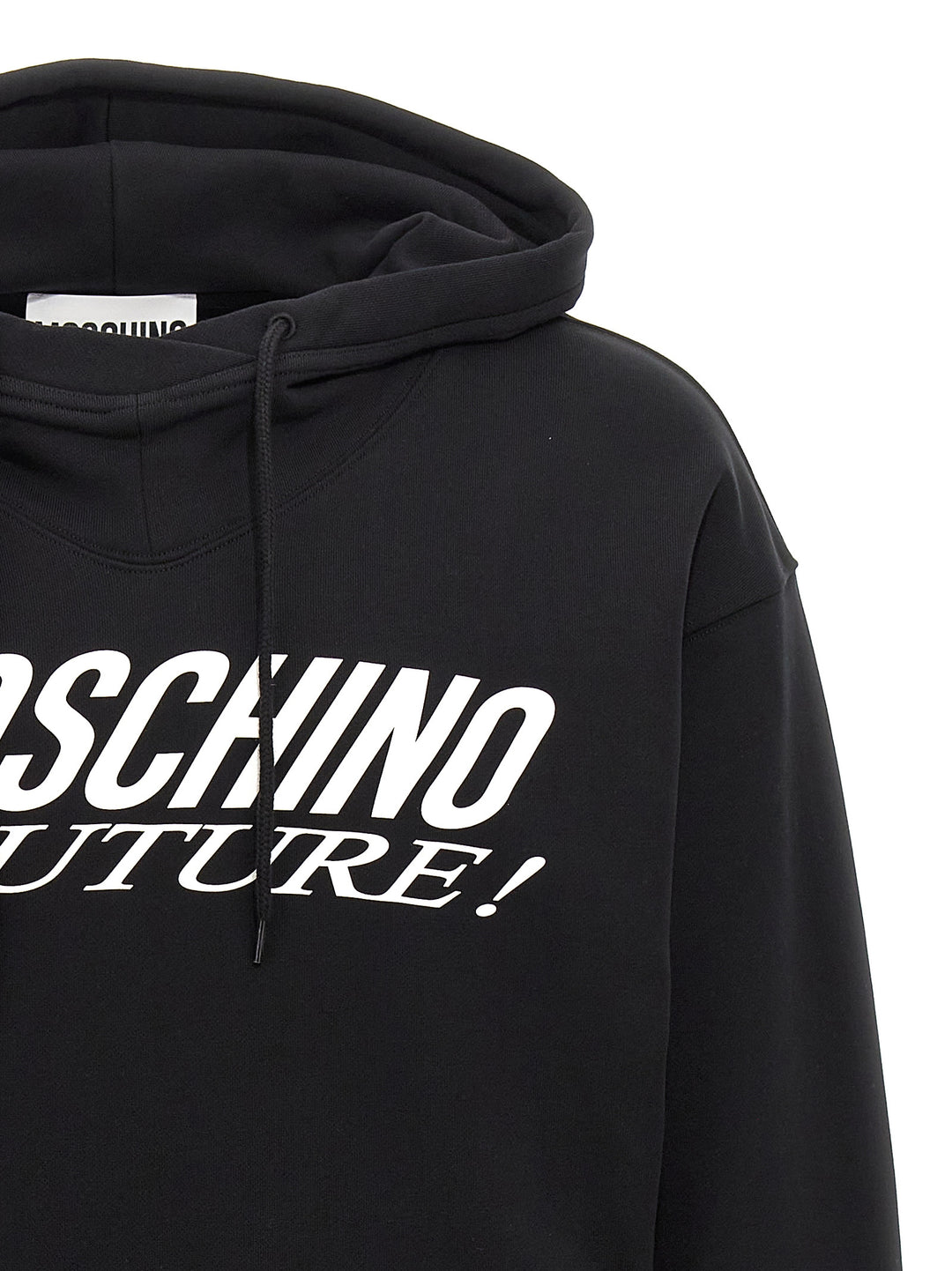 Logo Print Hoodie Sweatshirt White/Black