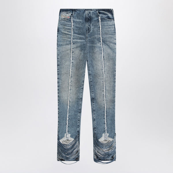 Bootcut Jeans D-Ginna Blue Washed Effect