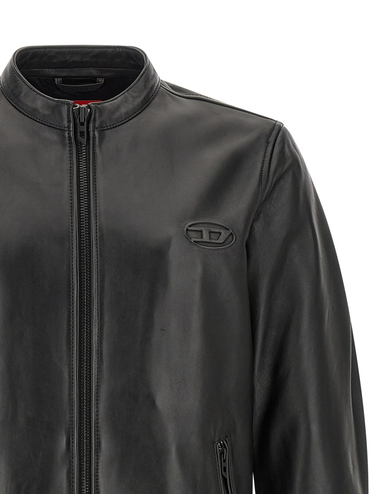 Diesel L-Tad-Wrd Puffer Jackets - Black | b04671aded9b74706b9fcc23f1e8b189668455b9