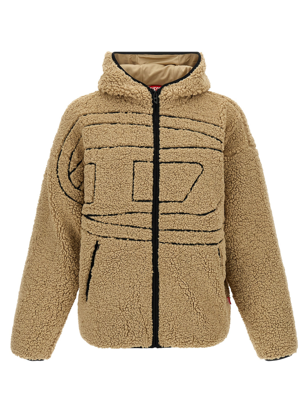 Diesel S-Zat Sweat-Shirt Puffer Jackets - Beige | 7422be7c581561316f41a9be897c0faa800c7bc1