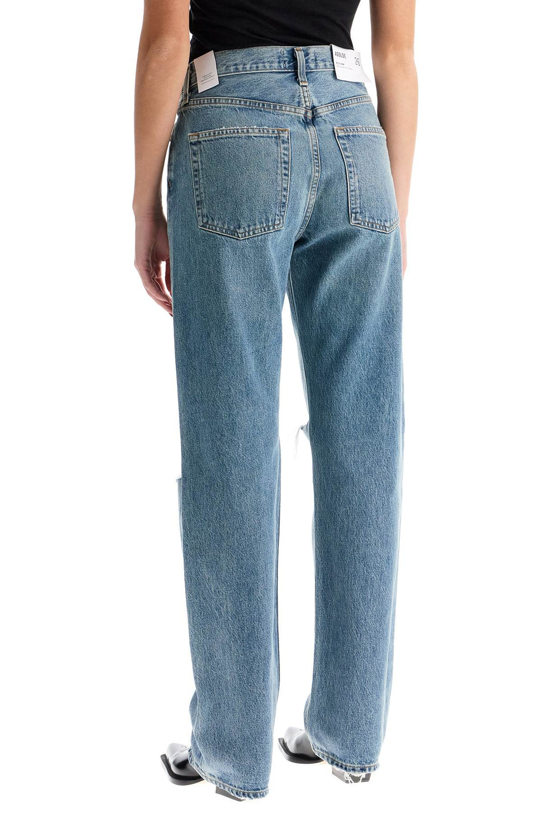 Jeans Relaxed Straight Kelly Effetto Used