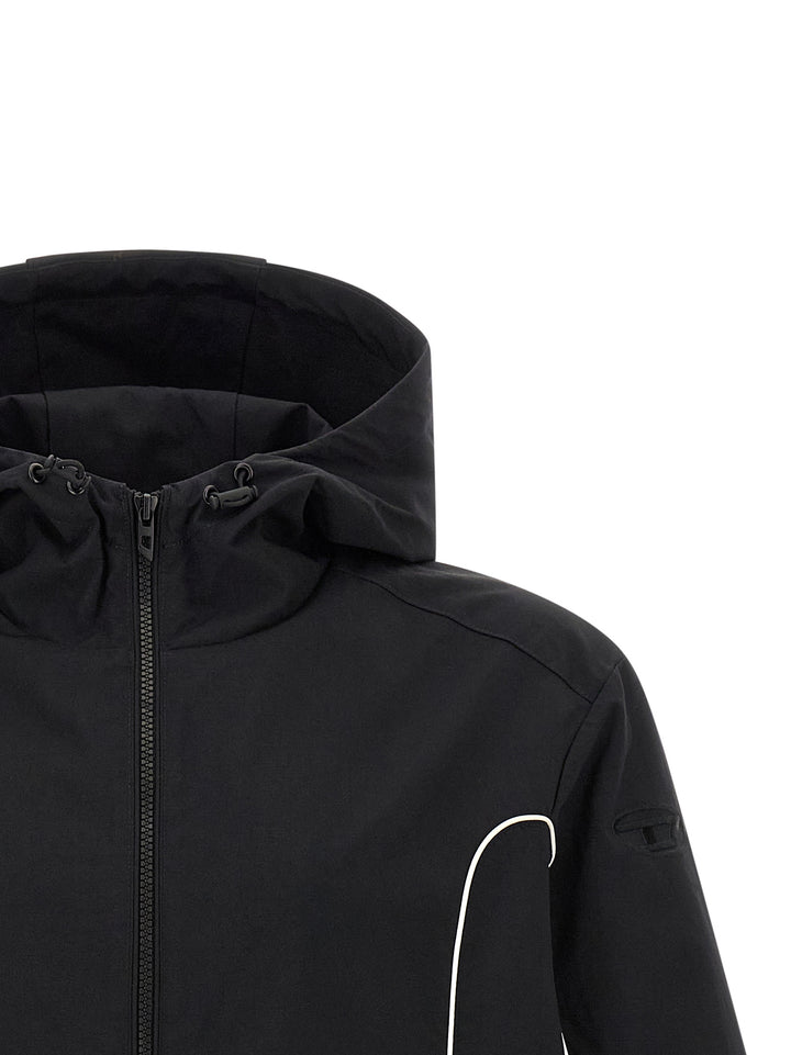 Diesel J-Hives-Wrd Puffer Jackets - Black | 22b3725df0936f0cf0aa8462b4f8f9ebbfbc8487