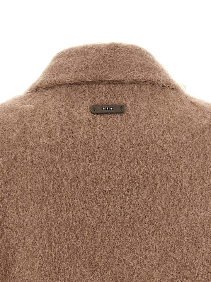 Peserico Bouclé Overshirt Puffer Jackets - Beige | dd97fc89c97692376006b68584dfe04be79d9485