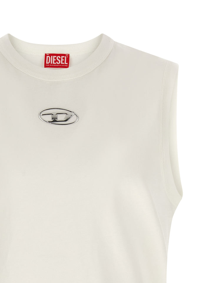 Diesel T-Bisco-Iod Tops - White | f1179fb1f6d42ec2f3cd8f27db346a41bbf31053