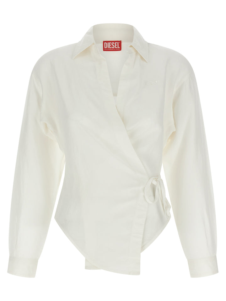 Diesel C-Delphos-S3 Shirt and Blouse - White | cb473d5e0b04123c2f2b8e5ff213ddb20f3f9a9c