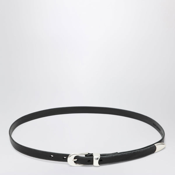 Olega Belt In Black Calfskin Leather