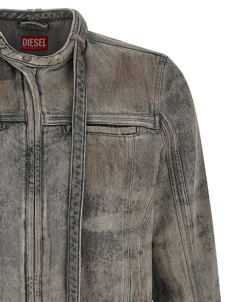 Diesel D-Vulmar-Fsi Puffer Jackets - Gray | 5d2b75a459d64fce14127f39147bf703af320582
