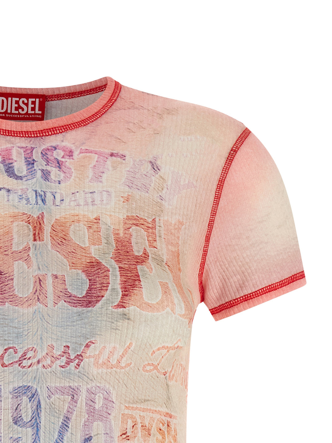 Diesel T-Iana T-shirt - Pink | 75b6448cffd2426c32a2847ebd35e2e8398ba07d