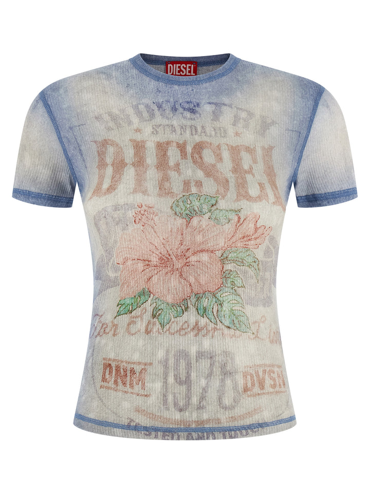Diesel T-Iana T-shirt - Light Blue | a587e69eea58d228bd7336e268390272b4289a48