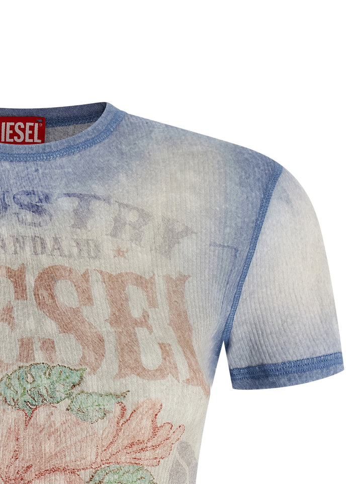 Diesel T-Iana T-shirt - Light Blue | d255d0bed925d3eb91342b391cbf579d52ee1d96