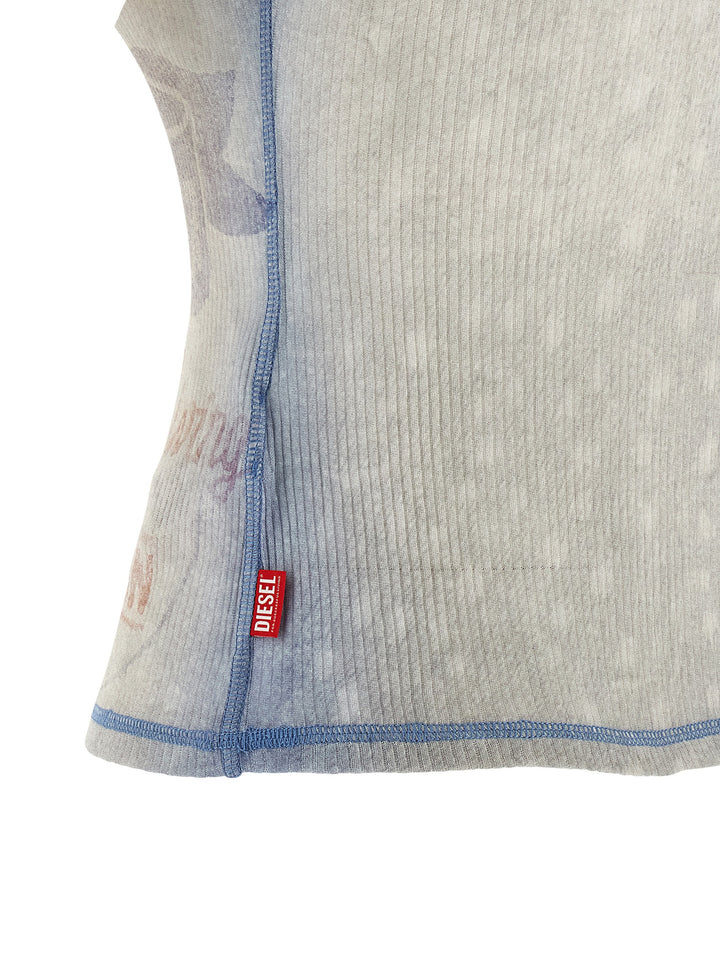 Diesel T-Iana T-shirt - Light Blue | f2ff426c1aee9dfeb9758d470b79988b5bb943ce
