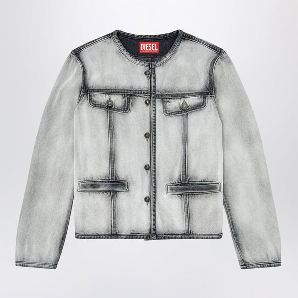 Grey De-Grafy Skeleton Denim Jacket