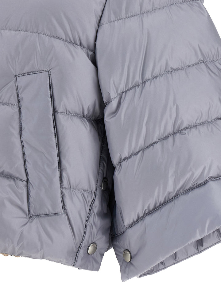 Peserico Cape Down Jacket Puffer Jackets - Gray | 09c738f4d732017707528bc7380af8eeafa77bb4