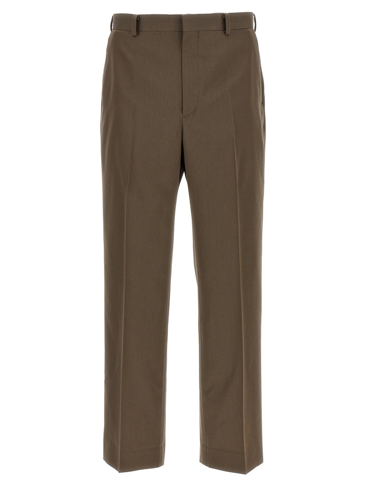 Gabardine Trousers Pants Brown