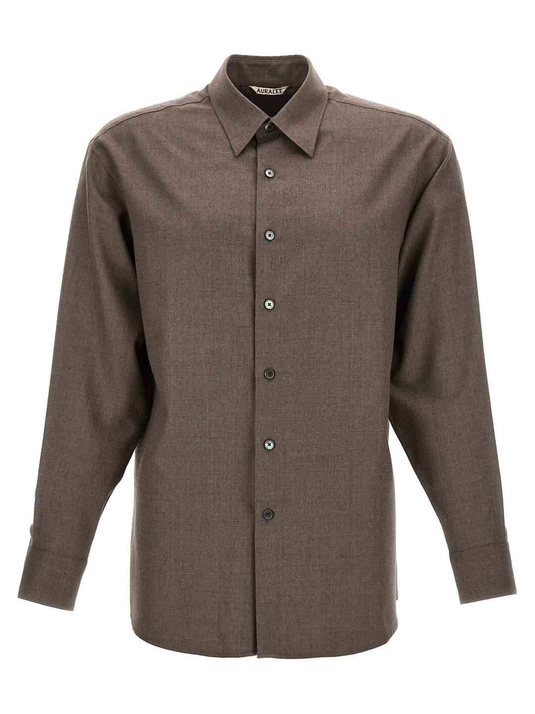 Wool Shirt Shirt, Blouse Brown