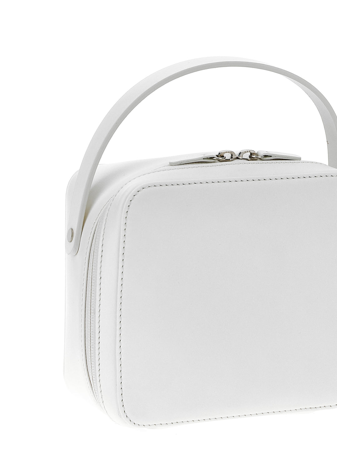 Auralee Leather Small Travel Case Hand Bags - White | e3e702fbd4d0cecc84ff0b19a464a72a0800aa0c