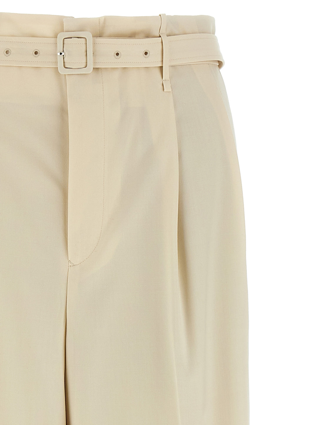 Auralee Wool Pants - Beige | 510fd5a1d1496efc67a3a9862aed2dd04297f476