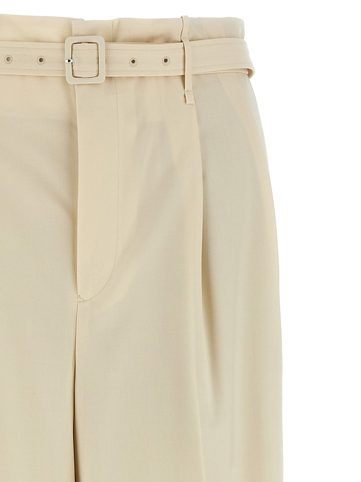 Auralee Wool Pants - Beige | 510fd5a1d1496efc67a3a9862aed2dd04297f476