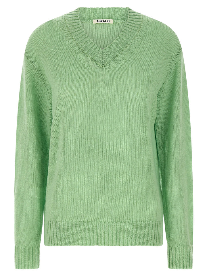 Auralee Cashmere Sweater Sweaters and Cardigans - Green | e4aba90118852afa92762f337cdaffdd9aa03e1d