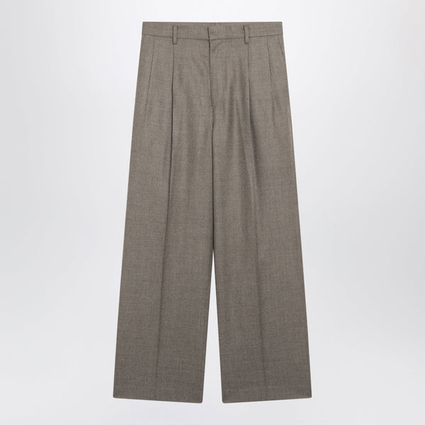 Brown Trousers In Wool