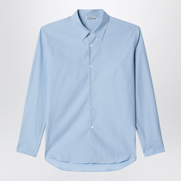 Light Blue Slim-Fit Cotton Twill Shirt