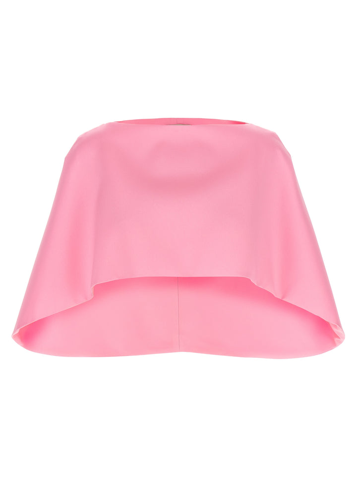 Alberta Ferretti Cropped Mantle Capes - Pink | a2a98ab3a071869b9f8fcc10272016204a0d0e8f