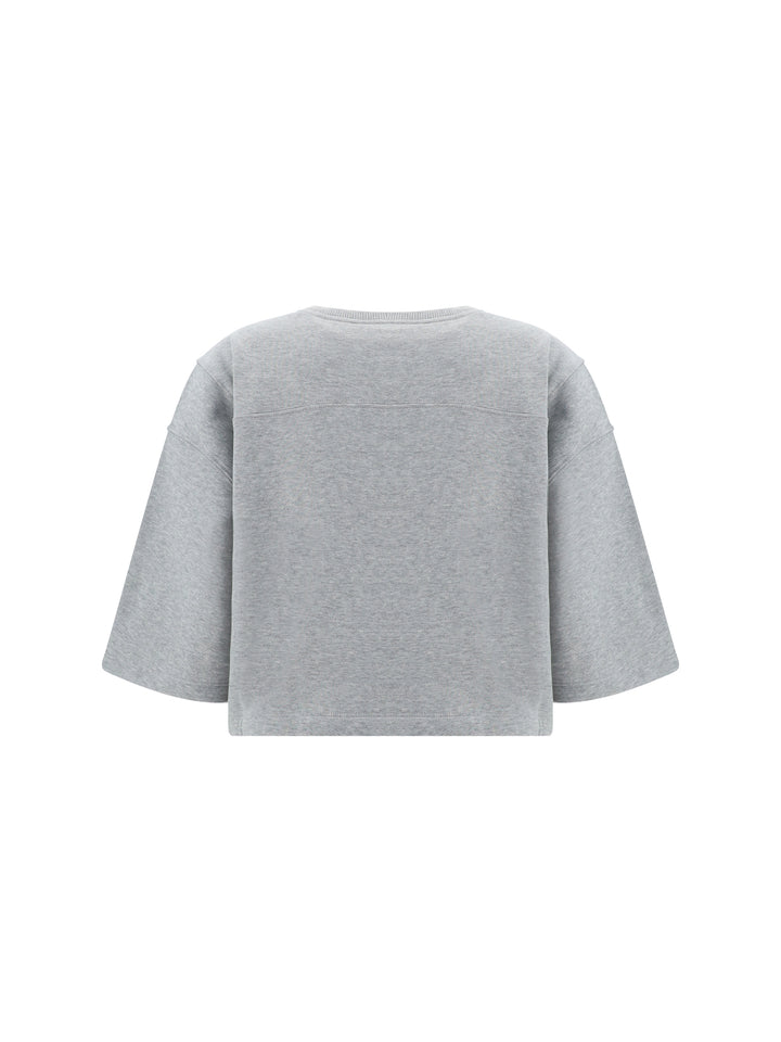 BALMAIN FRUIT FLEECE CROP T-SHIRT