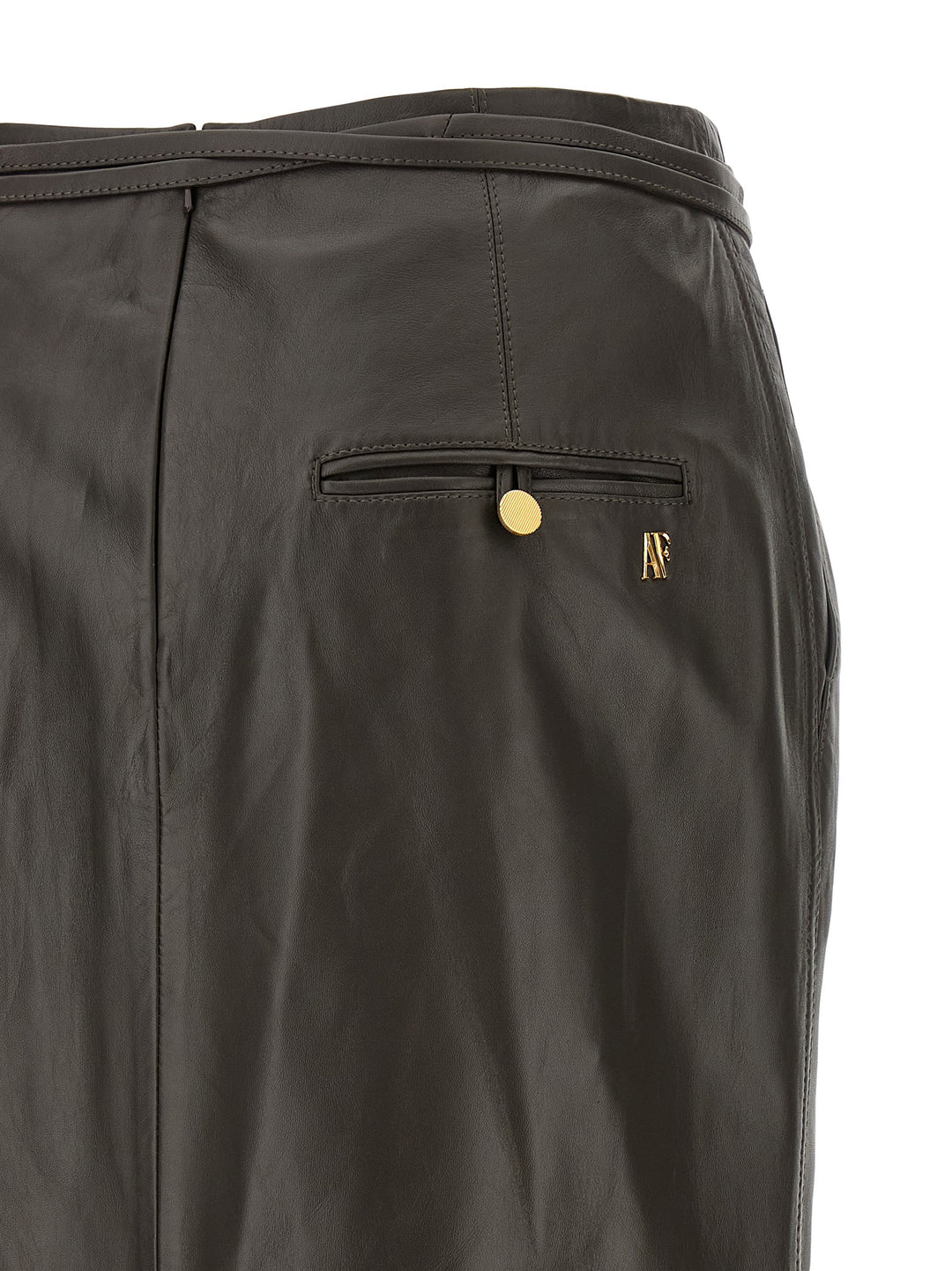 Alberta Ferretti Leather Skirt Skirts - Brown | 05e0e67bb8501a9a7396e376d25a868b0f0b0fb5