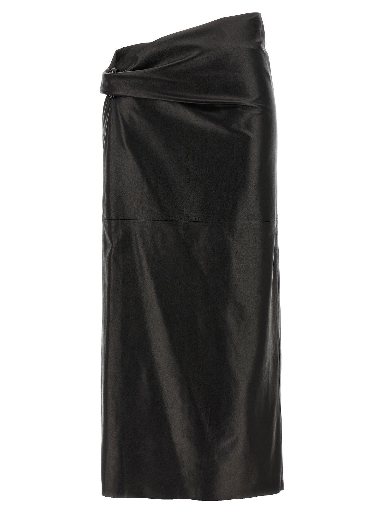 Alberta Ferretti Plongé Nappa Skirt Skirts Black | Wanan Luxury