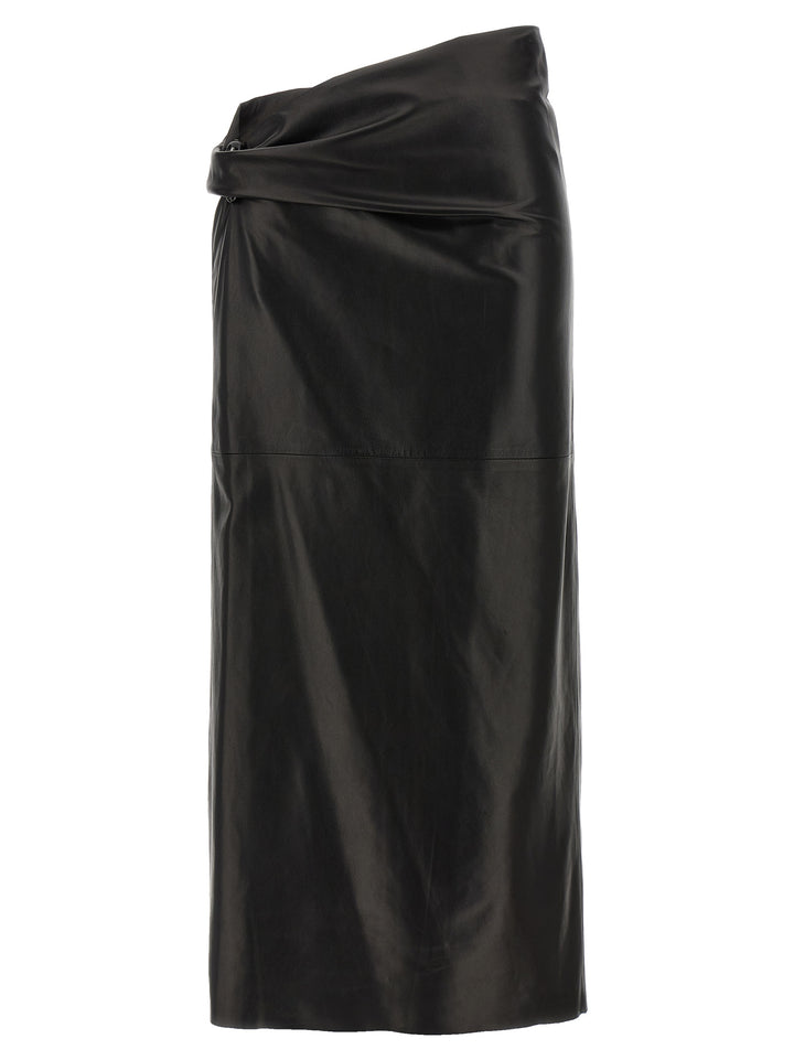 Alberta Ferretti Plongé Nappa Skirt Skirts - Black | 1ffb0597a0324e9c373a439c7bfdf0029c30118f