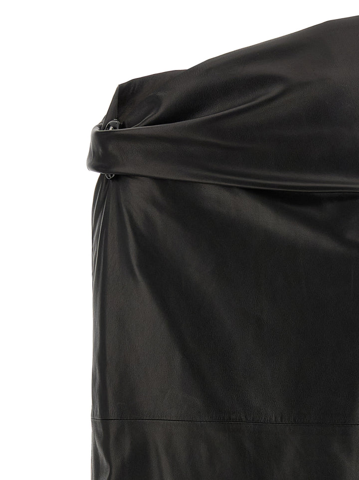 Alberta Ferretti Plongé Nappa Skirt Skirts - Black | 8378fdd8cd9d2764c31d6d69a9bde7b323264bbe